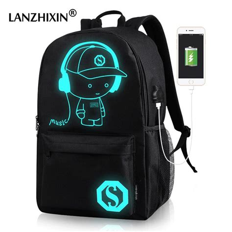 men s casual backpack luminous